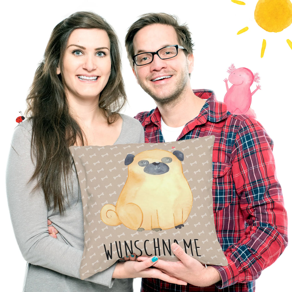 Personalised cushion Pug dog, mutt, hound, woof, dog mama, dog breed, love dogs, love for dogs, dog decorative items, bag with dog print, funny gifts for dog owners, what do you give a dog lover, Christmas gifts for dogs, gifts for dogs, dog sayings, Pug, love, dog love