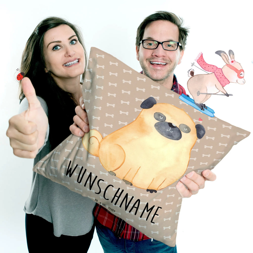 Personalised cushion Pug dog, mutt, hound, woof, dog mama, dog breed, love dogs, love for dogs, dog decorative items, bag with dog print, funny gifts for dog owners, what do you give a dog lover, Christmas gifts for dogs, gifts for dogs, dog sayings, Pug, love, dog love