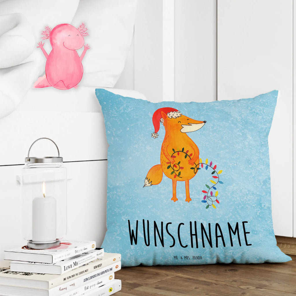 Personalised cushion Fox Christmas Winter, Christmas, Christmas time, snow, Foxes, Saying beautiful, Christmas Eve, Fox, Santa Claus, Gift Christmas