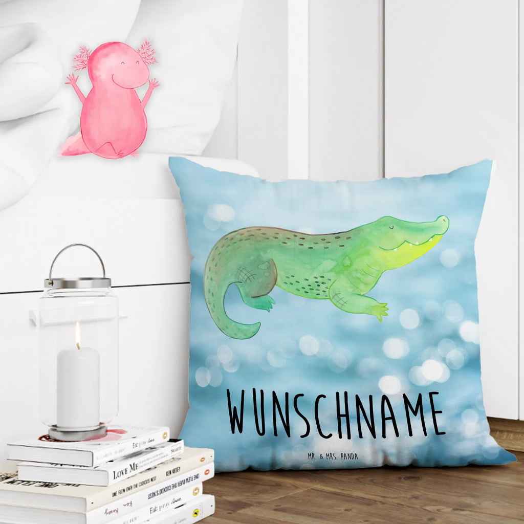 Personalised cushion Crocodile Seafood, aquatic animals, ocean, sea, fish, shells, corals, reef, whale, narwhal, sea urchin, lobster, platypus, turtle, manatee, crocodile, orca, shrimp, gifts for seafood lovers, water world, underwater animals, underwater world, vacation, deep sea, seafood fans, gift ideas, seafood decoration, seafood posters, girlfriend, to be crazy, crocodiles, wanderlust, favorite person, to be spontaneous, best friend, adventurousness