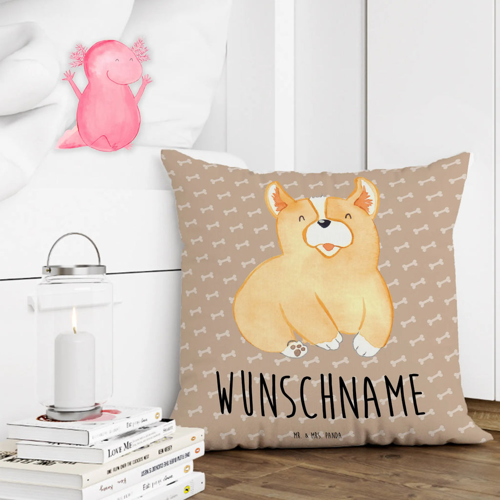 Personalised cushion Corgi dog, mutt, hound, woof, dog mama, dog breed, love dogs, love for dogs, dog decorative items, bag with dog print, funny gifts for dog owners, what do you give a dog lover, Christmas gifts for dogs, gifts for dogs, dog sayings, saying, sayings, british, Welsh Corgi Pembroke, joy of life, motivation, Corgi, dog's sayings