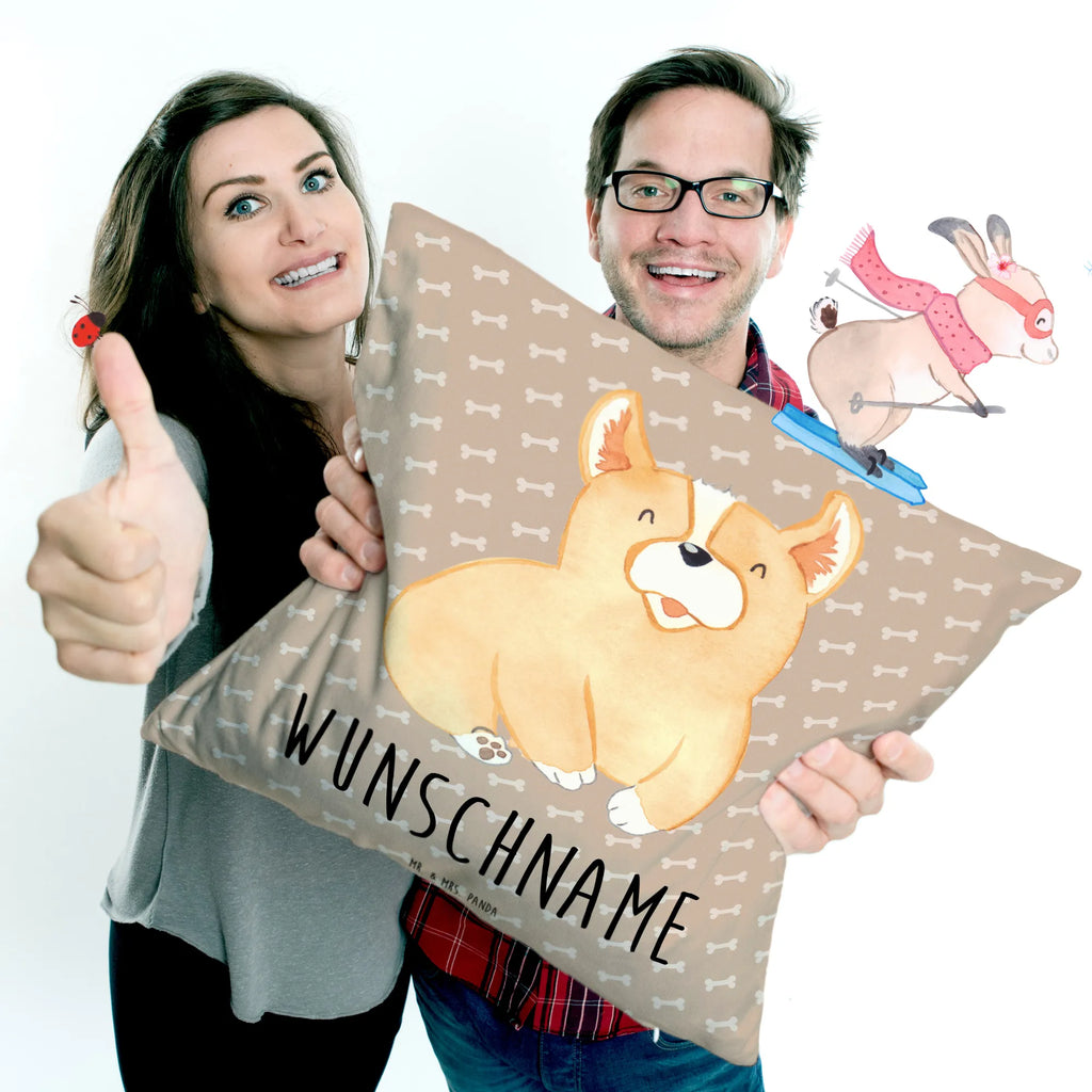 Personalised cushion Corgi dog, mutt, hound, woof, dog mama, dog breed, love dogs, love for dogs, dog decorative items, bag with dog print, funny gifts for dog owners, what do you give a dog lover, Christmas gifts for dogs, gifts for dogs, dog sayings, saying, sayings, british, Welsh Corgi Pembroke, joy of life, motivation, Corgi, dog's sayings