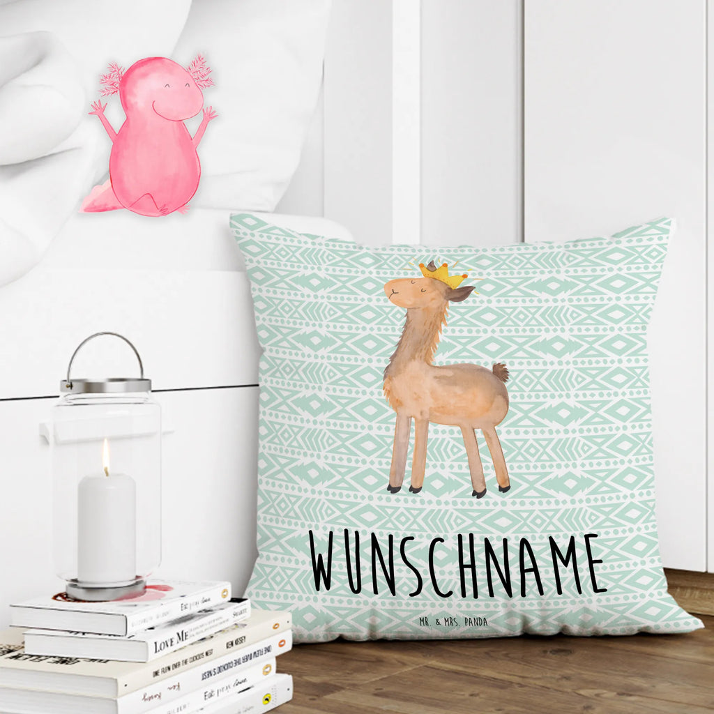 Personalised cushion lama king Llama, llama, alpaca, trendy animal, mum, supervisor, king, office colleague, high school graduation, lamas, queen, girlfriend, colleague, boss, lama, dad