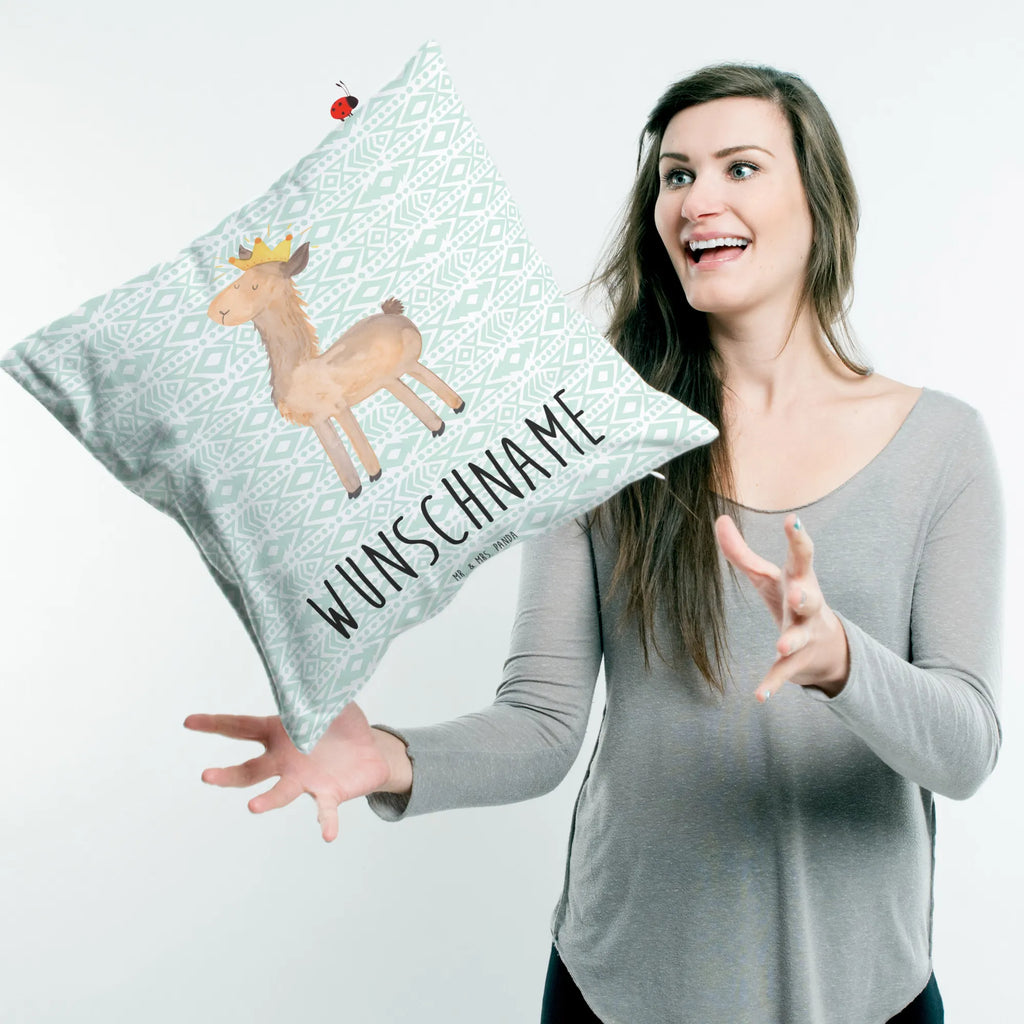 Personalised cushion lama king Llama, llama, alpaca, trendy animal, mum, supervisor, king, office colleague, high school graduation, lamas, queen, girlfriend, colleague, boss, lama, dad
