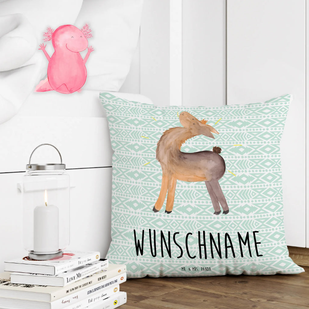Personalisiertes Kissen Lama stolz Wunschname, Name, personalisiert, Kopfkissen, bedrucken, Kissen, Lama, Alpaka, Neustart, Außenseiter, stolz, beste Freundin, Family, Freundinnen, Anders, Familie, Freundin, Hippie, Kumpel, Lamas