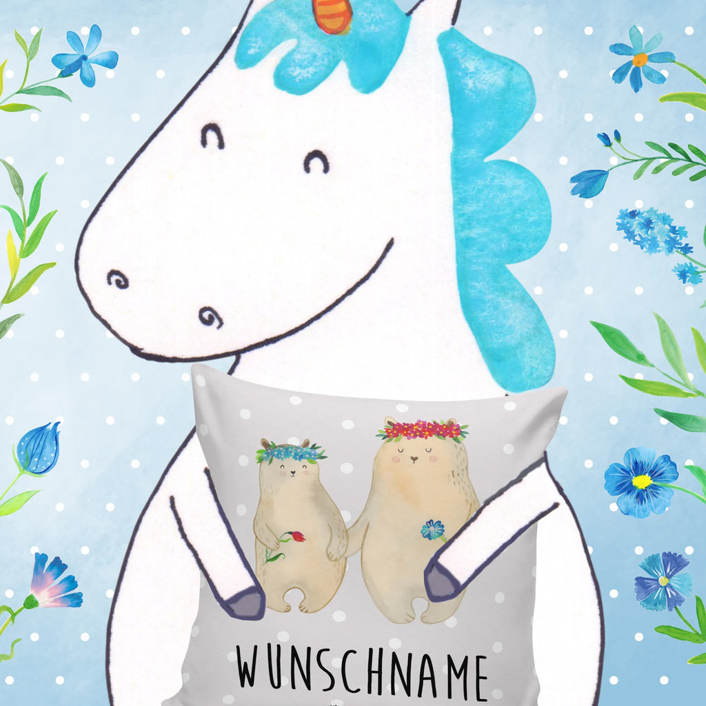 Personalizowana poduszka Niedźwiedzie z wianuszkiem Wunschname, Kissen, Personalisiert, Bedrucken, Name, Kopfkissen, Schwester, Familie, Vatertag, Opa, Oma, Muttertag, Papa, Mama, Bruder, Kind, Bär, Mutter, Geschenk Mama. Muttertag, Tochter, Weltbeste Mama, Lieblingsmensch, Töchter, Mami, Bären, Family, Lieblingsmama, Kinder, Beste Mutter, Mutti, Vorbild