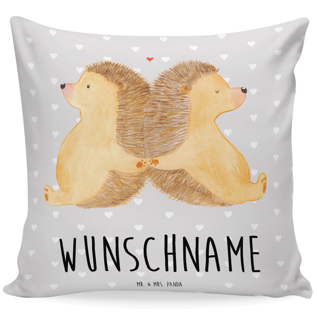Personalised cushion Hedgehogs holding hands Loving, Two, Together, Marriage, Proposal of marriage, Love gift, gift for her, gift for him, anniversary gift, anniversary, proof of love, wedding, great love, hedgehog love, love gift, togetherness, gift for two, love message, favourite person