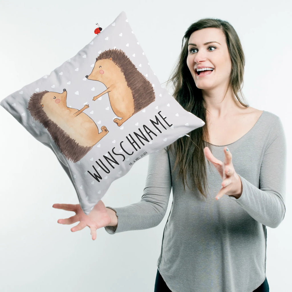 Personalised cushion Hedgehogs in love Love, Loving, Two, Together, Marriage, Engagement, Proposal of marriage, Love gift, gift for her, gift for him, anniversary gift, Married, Girlfriend, Proof of love, Anniversary, In love, Gift, Partner, Wedding anniversary, Engaged, Wedding, Hedgehog, Friend