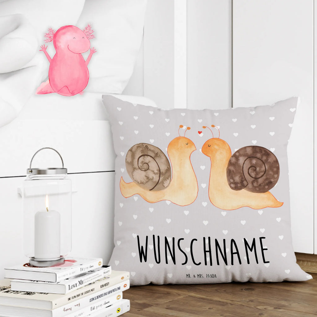 Personalised cushion Snails in love Love, Loving, Two, Together, Marriage, Engagement, Proposal of marriage, Love gift, gift for her, gift for him, anniversary gift