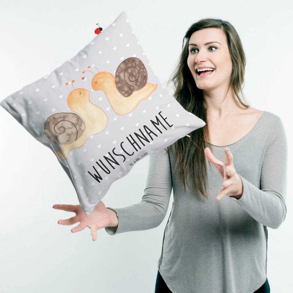 Personalised cushion Snails in love Love, Loving, Two, Together, Marriage, Engagement, Proposal of marriage, Love gift, gift for her, gift for him, anniversary gift