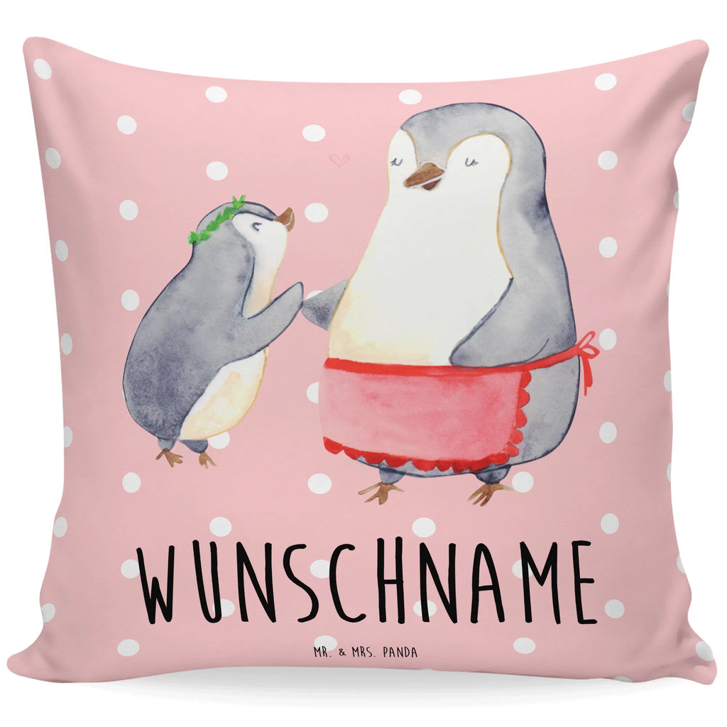 Personalised cushion Penguin with child Family, Father's Day, Mother's Day, brother, sister, Mom, Dad, Mother, Birthday, Mommy, Gift, Mummy