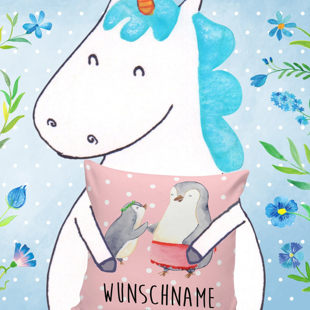 Personalised cushion Penguin with child Family, Father's Day, Mother's Day, brother, sister, Mom, Dad, Mother, Birthday, Mommy, Gift, Mummy