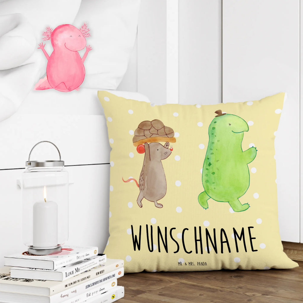 Personalised cushion tortoise Mouse turtle, tortoise, reptile, ancient creature, cute, sweet, gift, gift ideas, birthday gift, illustrated, funny, turtle gift items, funny turtle gifts, pet turtles, mom, best friend, sister or daughter, turtle lover, friends, best friends, mouse, girlfriends