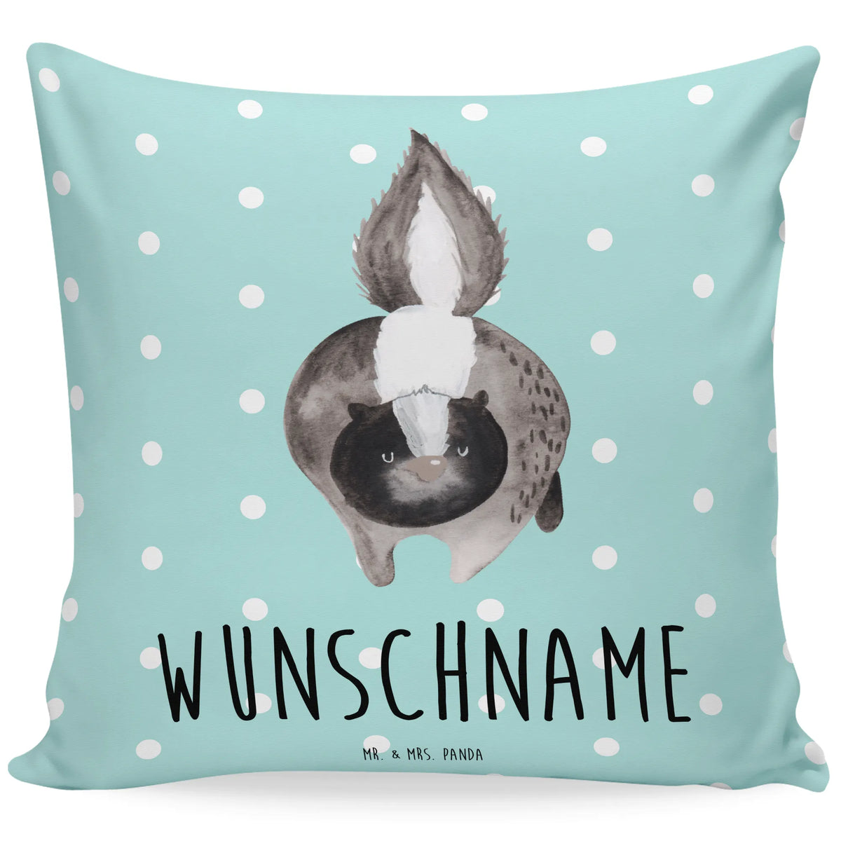 Personalised cushion skunk attack Skunk, stinky, threatening, skunk, angry, wild animal, stinker, predator
