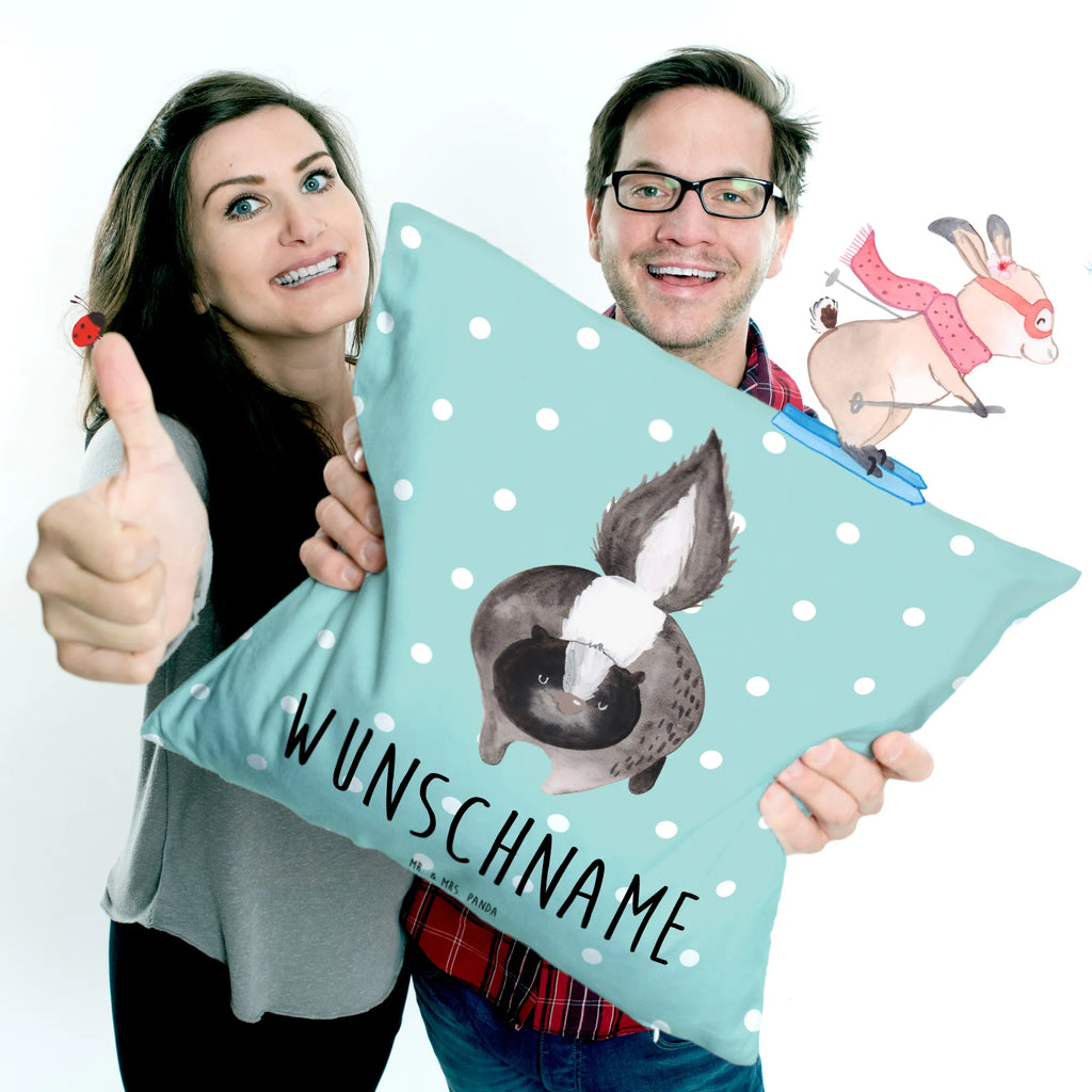 Personalised cushion skunk attack Skunk, stinky, threatening, skunk, angry, wild animal, stinker, predator