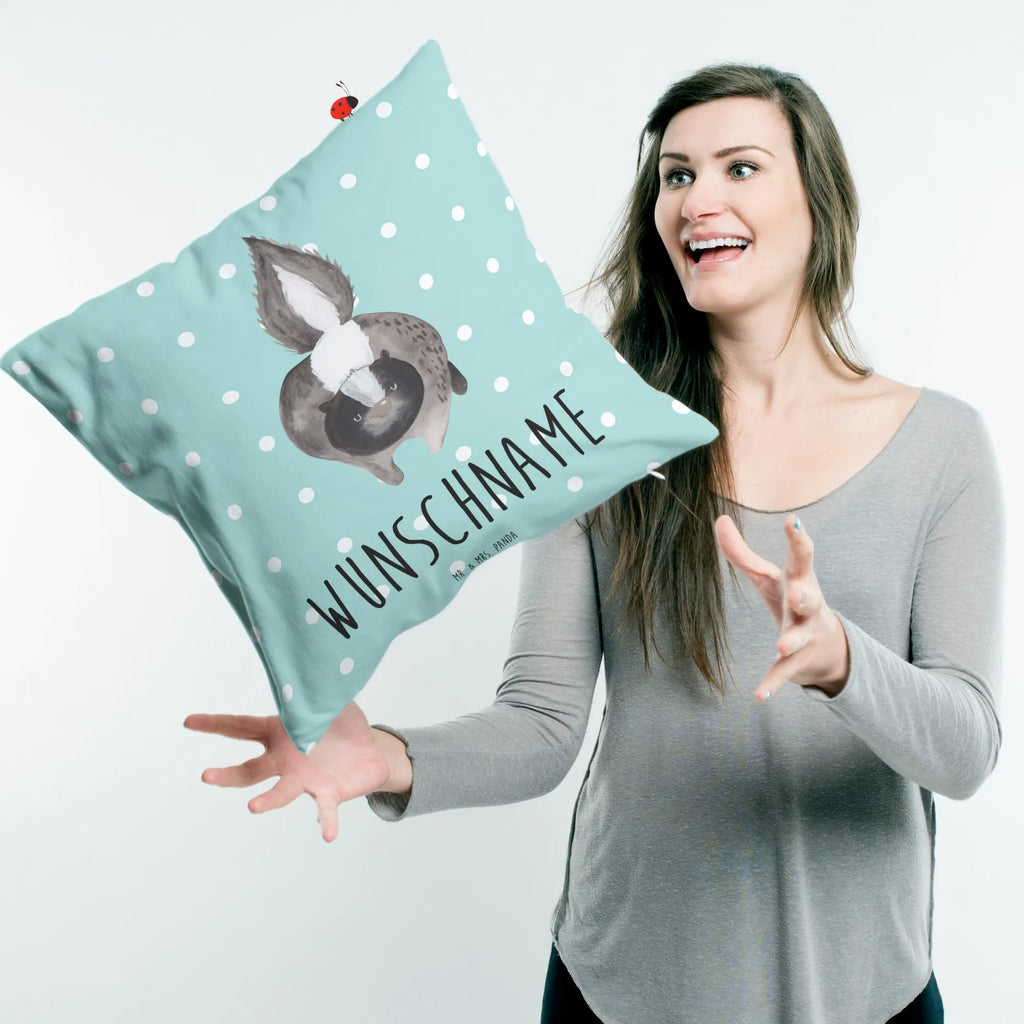 Personalised cushion skunk attack Skunk, stinky, threatening, skunk, angry, wild animal, stinker, predator