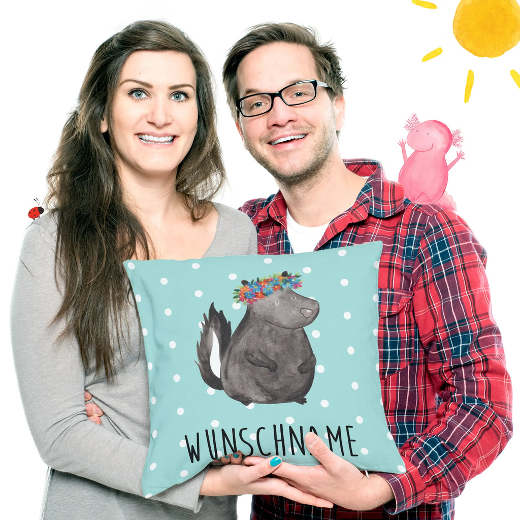 Personalizowana poduszka skunks dziewczynka Stinktier, Skunk