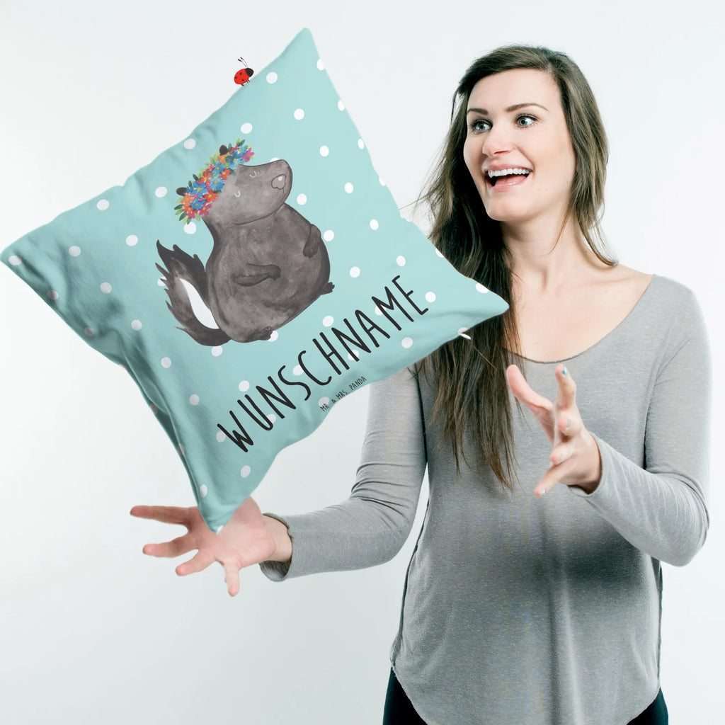 Personalizowana poduszka skunks dziewczynka Stinktier, Skunk