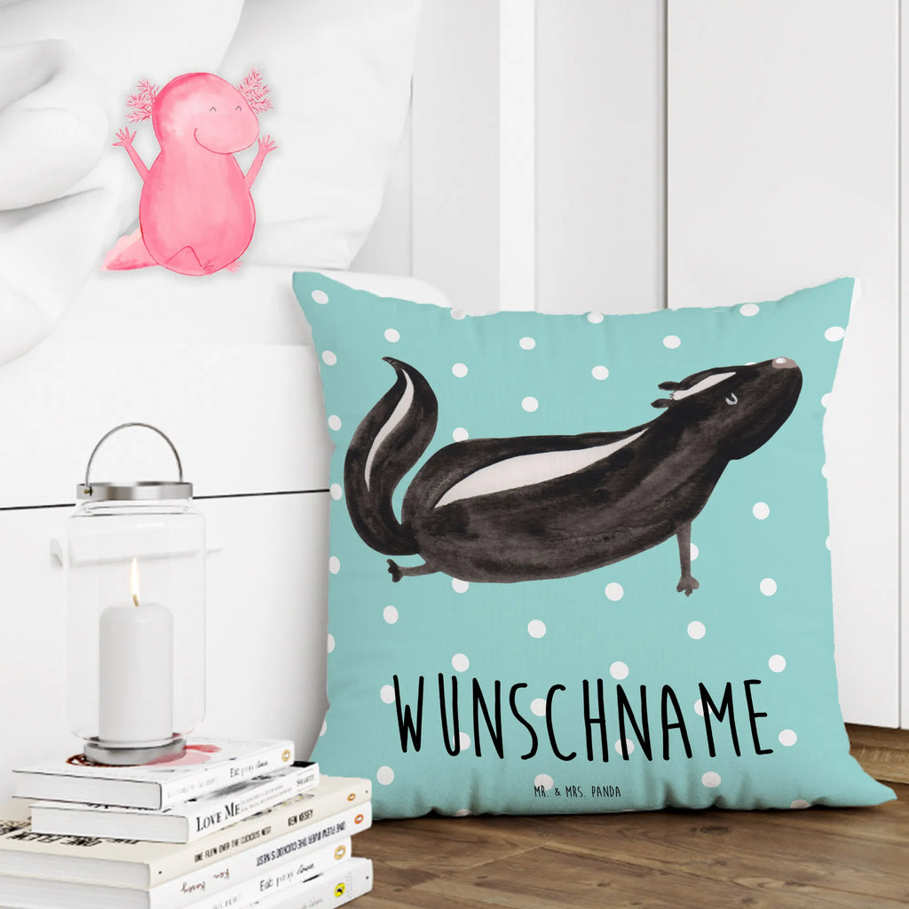 Personalised cushion skunk yoga Skunk, Wild animal, Namaste, Laugh, Stinky, Stinker, Love, Yoga, Live, Predator