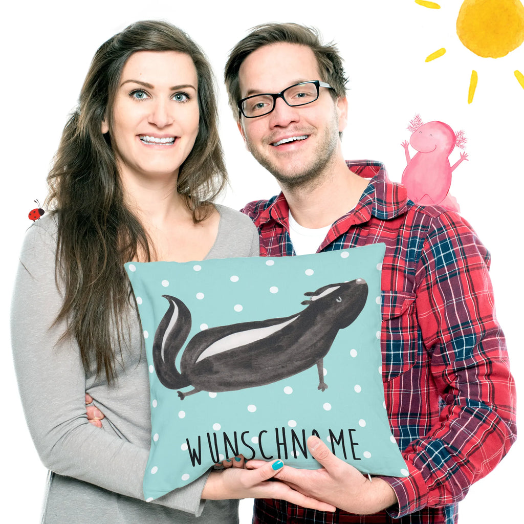 Personalised cushion skunk yoga Skunk, Wild animal, Namaste, Laugh, Stinky, Stinker, Love, Yoga, Live, Predator