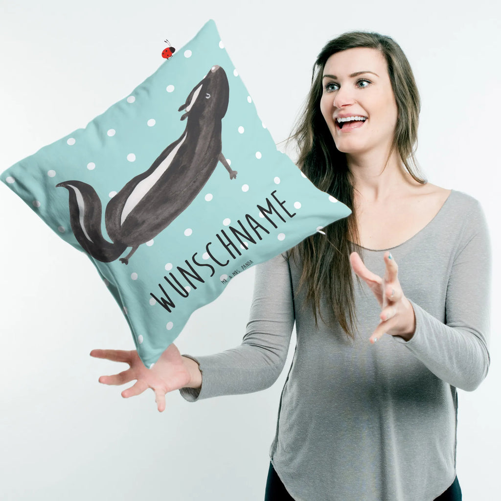 Personalised cushion skunk yoga Skunk, Wild animal, Namaste, Laugh, Stinky, Stinker, Love, Yoga, Live, Predator