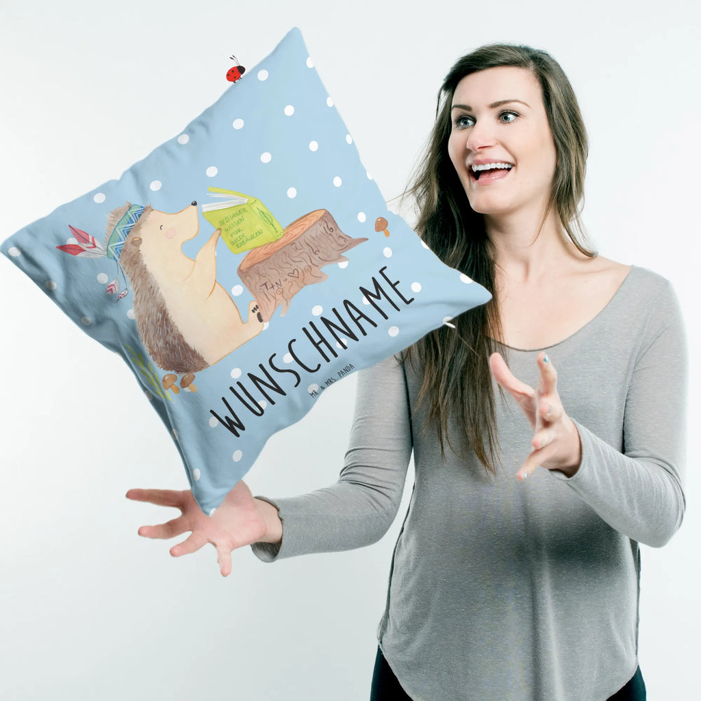 Personalizowana poduszka jeż Ozdoba z piór Waldtiere, zwierzęta