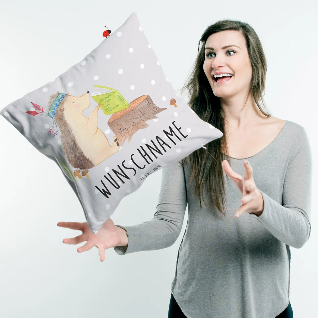 Personalizowana poduszka jeż Ozdoba z piór Waldtiere, zwierzęta