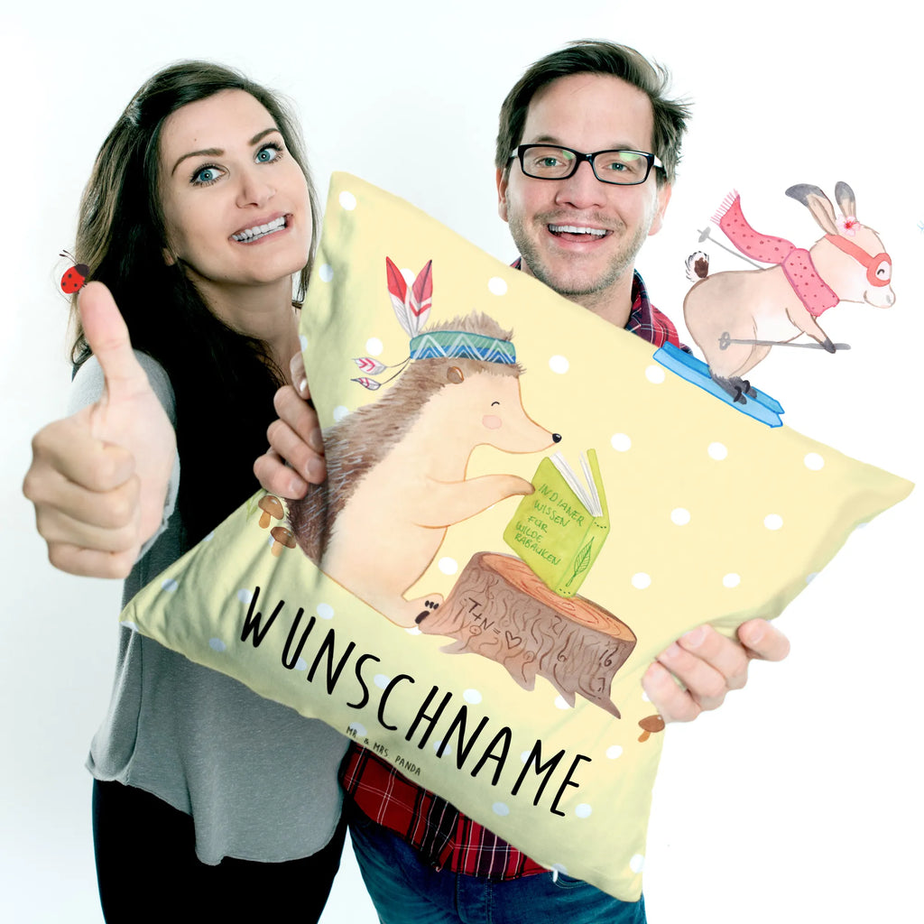 Personalizowana poduszka jeż Ozdoba z piór Waldtiere, zwierzęta