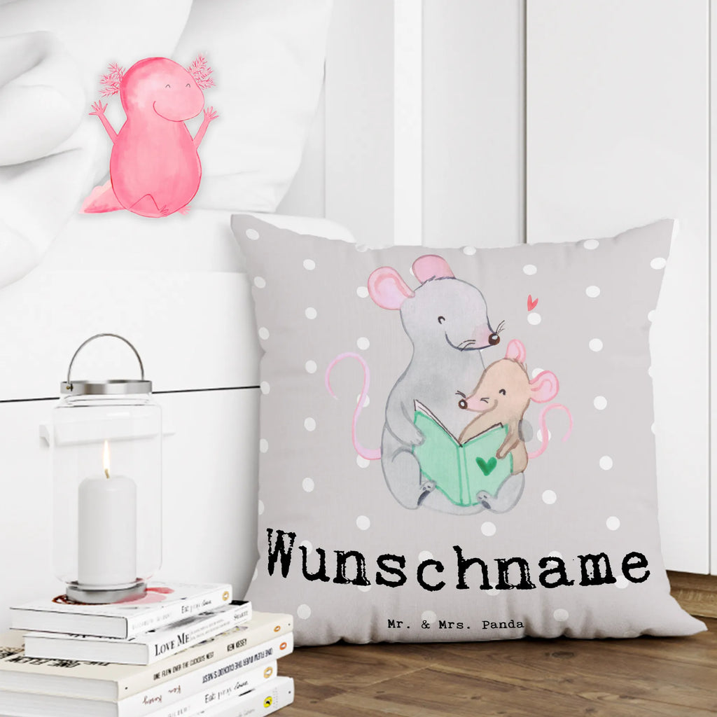 Personalised cushion Mouse Best adoptive mother in the world for, thank you, gift, giving, birthday, birthday present, gift idea, souvenir, make you happy, gift tip, Thank You, Super Mom, Best Mom, Mom, Mother, Ma, Best, Son, Adopted, Adoptive Mother, Mommy, Daughter, Mother&#39;s Day, Adoptive Mom