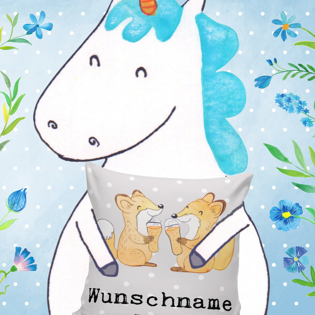 Personalised cushion Fox Best adoptive brother in the world for, thank you, gift, giving, birthday, birthday present, gift idea, souvenir, make you happy, gift tip, brother, trifle, Adoptive brother, adopted, brother heart, son, sister, sibling, family, best