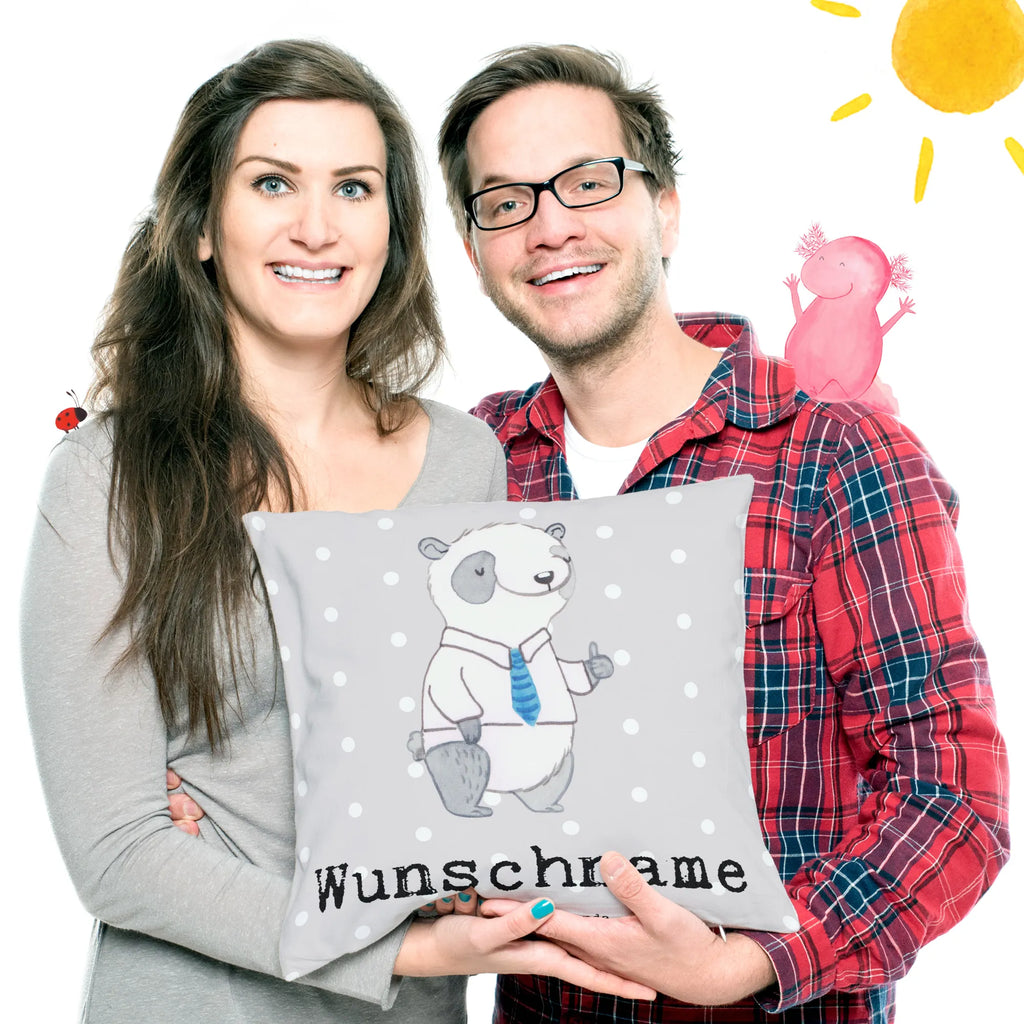 Personalisiertes Kissen Panda Bester Schwippschwager der Welt Kopfkissen, personalisiert, Wunschname, bedrucken, Name, Kissen, für, Dankeschön, Geschenk, Schenken, Geburtstag, Geburtstagsgeschenk, Geschenkidee, Danke, Bedanken, Mitbringsel, Freude machen, Geschenktipp, angeheiratet, Schwibschwager, Familie, Schwipschwager, Schwager des Ehepartners, Verwandtschaft, Schwager, Schwippschwager