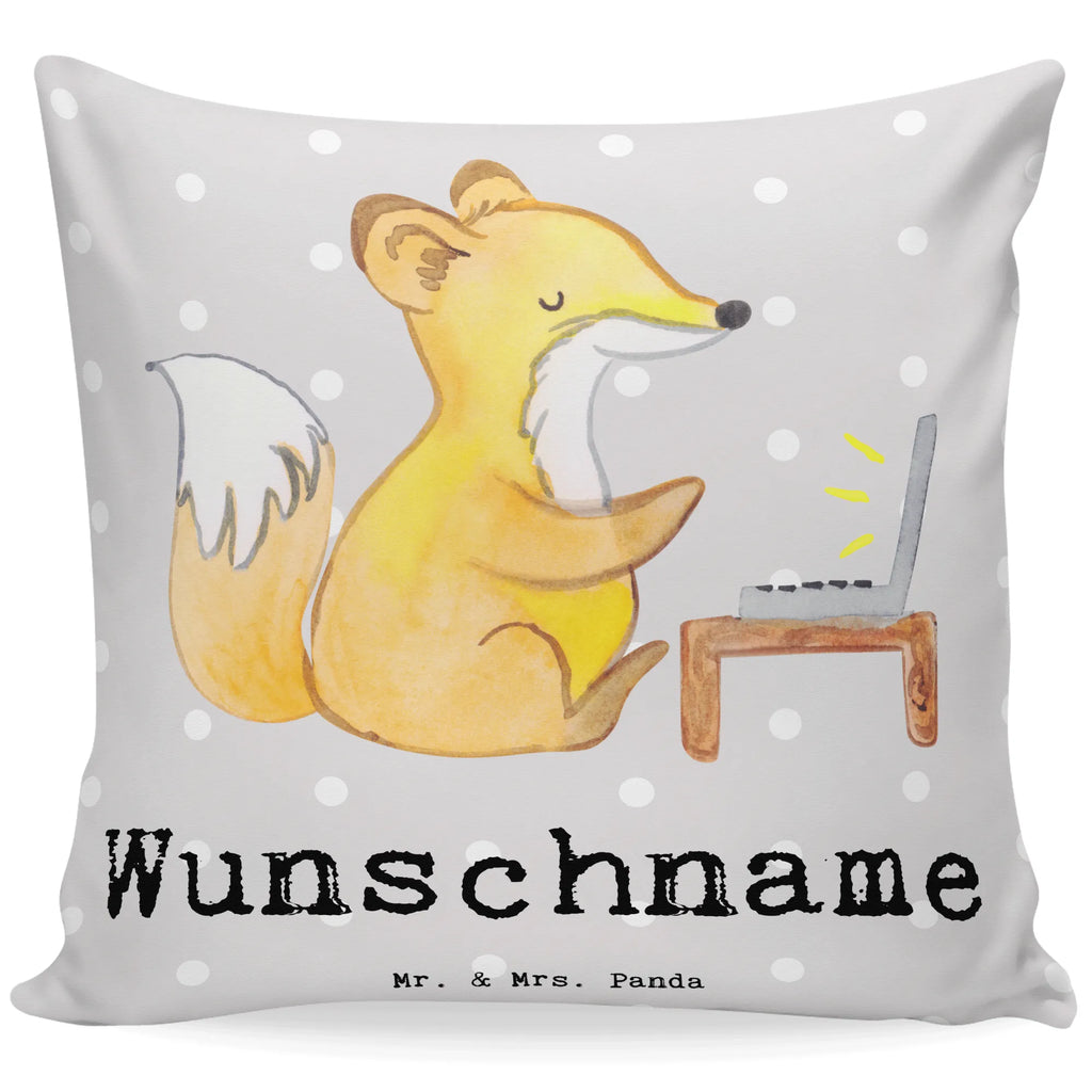Personalisiertes Kissen Fuchs Bester Sitznachbar der Welt bedrucken, Name, personalisiert, Wunschname, Kopfkissen, Kissen, für, Dankeschön, Geschenk, Schenken, Geburtstag, Geburtstagsgeschenk, Geschenkidee, Danke, Bedanken, Mitbringsel, Freude machen, Geschenktipp, Schule, Mitstudent, Nachbar, Seminar, Stuhlnachbar, Kommilitone, Tischnachbar, Universität, Uni, Mitschüler, Hochschule, Sitznachbar