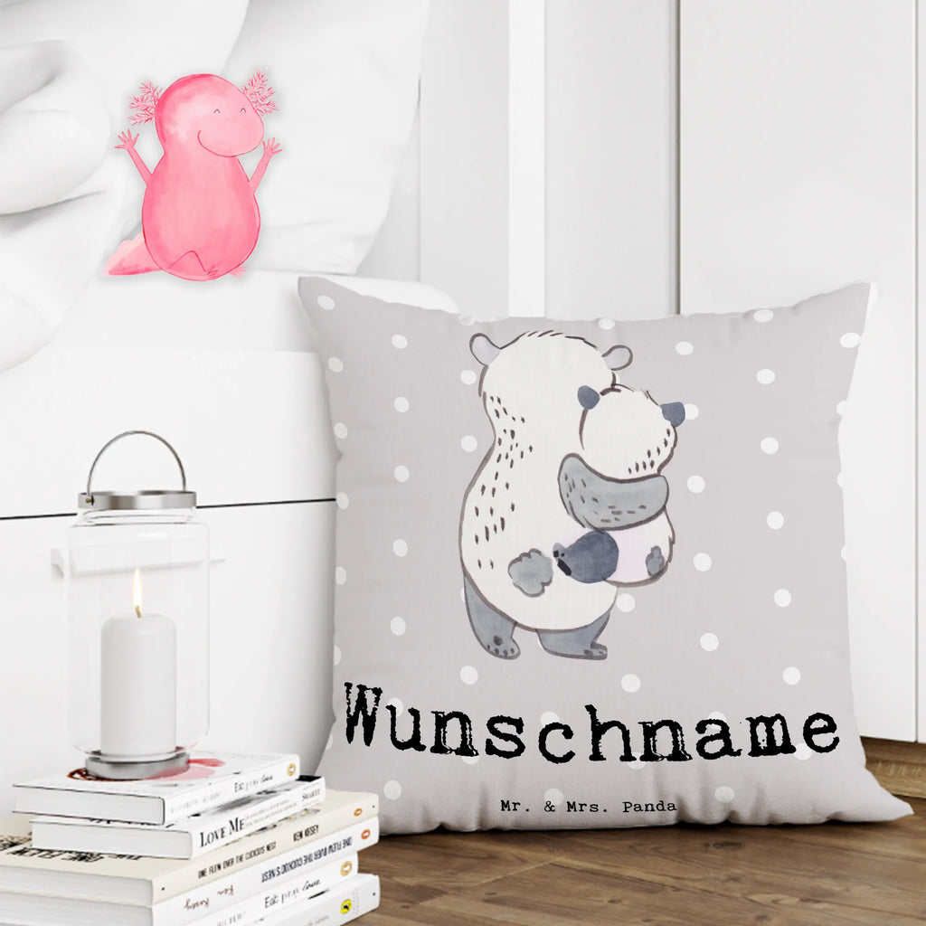 Personalised cushion panda Best godchild in the world for, thank you, gift, giving, birthday, birthday present, gift idea, souvenir, make you happy, gift tip, christening ceremony, nephew, godfather, baptized, godmother, niece, godchild, Godchild, christening gift, baptism