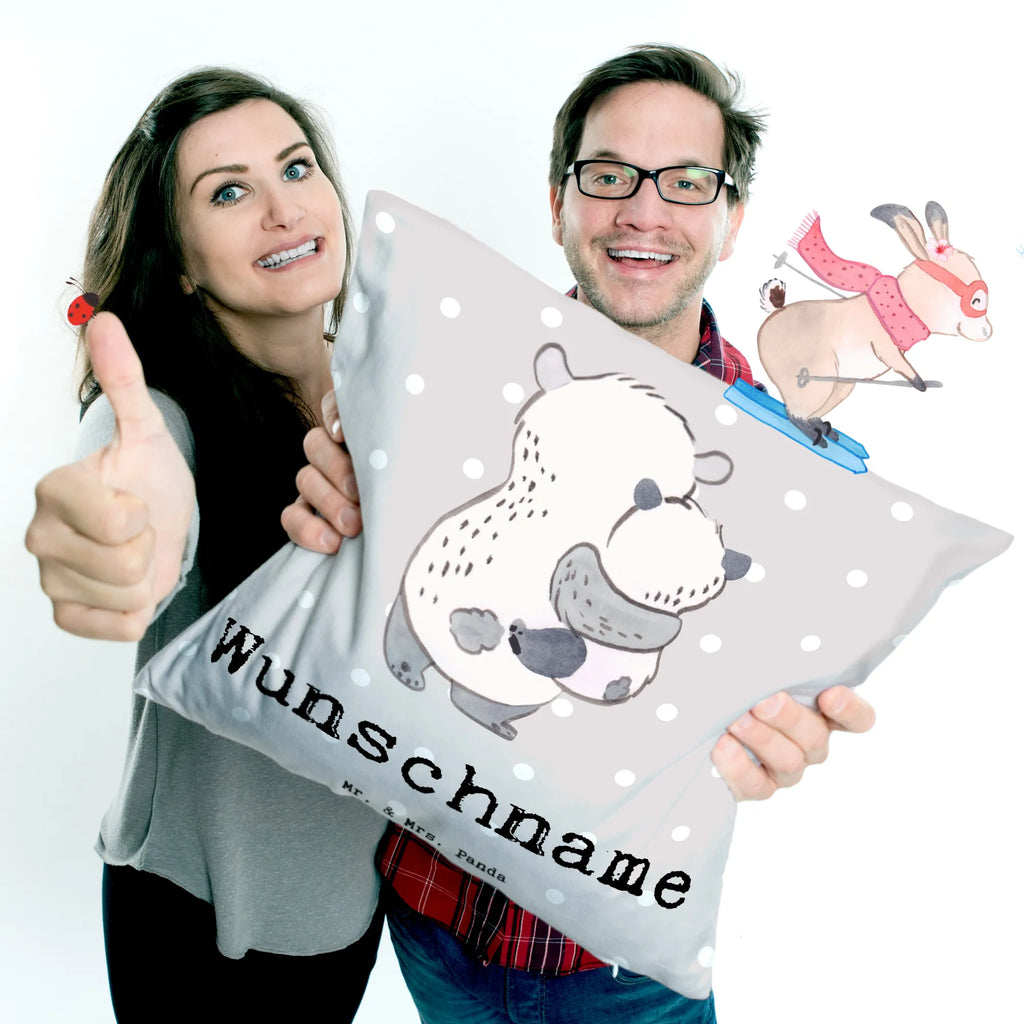 Personalised cushion panda Best godchild in the world for, thank you, gift, giving, birthday, birthday present, gift idea, souvenir, make you happy, gift tip, christening ceremony, nephew, godfather, baptized, godmother, niece, godchild, Godchild, christening gift, baptism