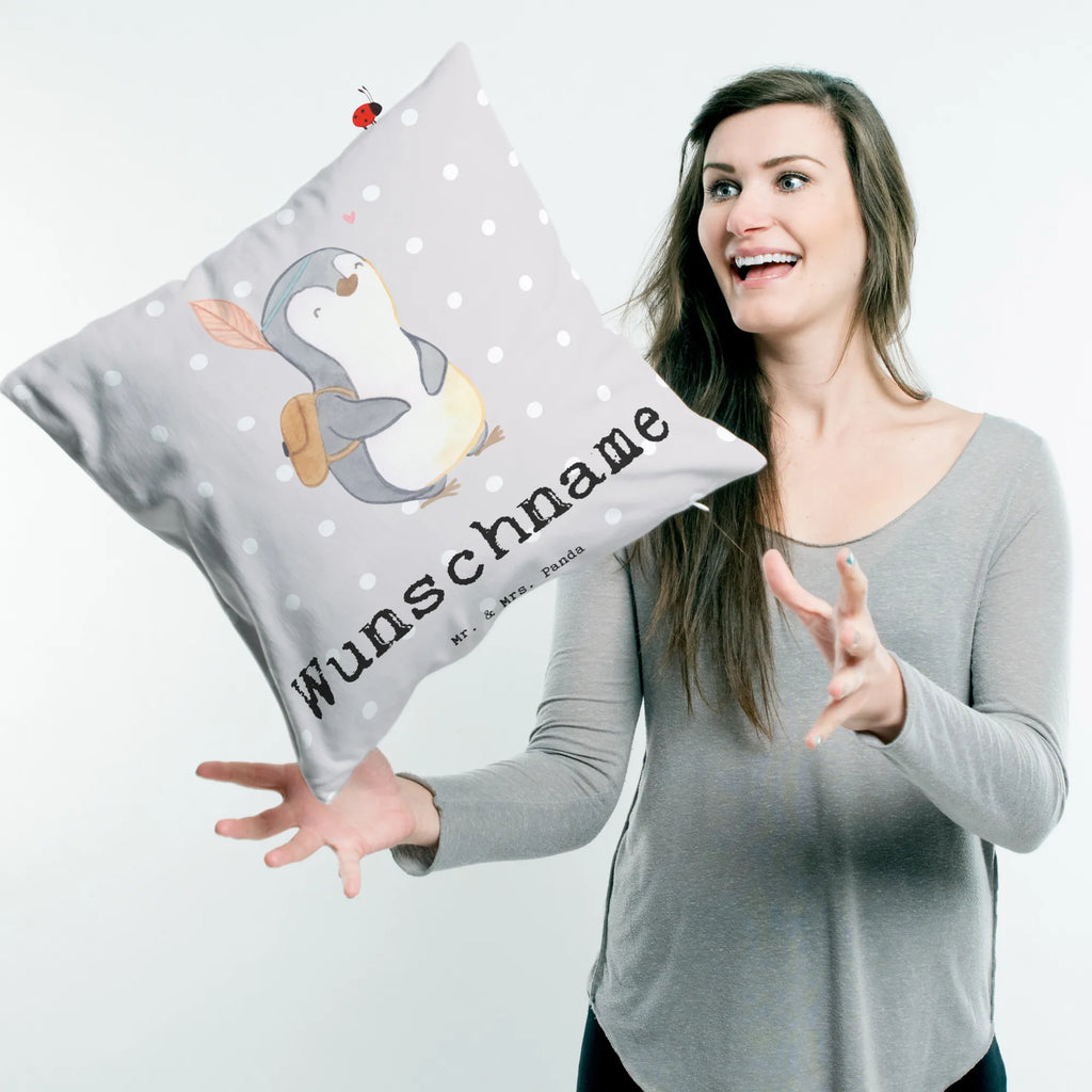 Personalised cushion penguin Best blood brother in the world for, thank you, gift, giving, birthday, birthday present, gift idea, souvenir, make you happy, gift tip, best, Sido, family, little thing, siblings, brothers, Blood brother, heartfelt brother, blood siblings, friend