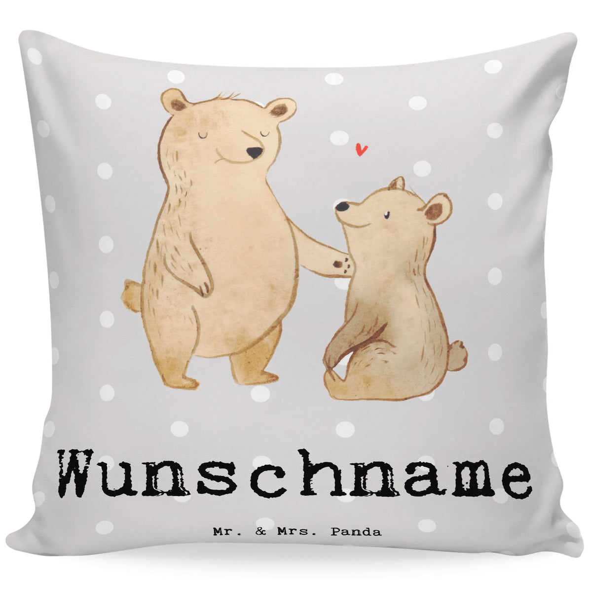 Personalised cushion bear World's Best Dad for, thank you, gift, giving, birthday, birthday present, gift idea, souvenir, make you happy, gift tip, dad, papi, best, papa, gift father, family, little thing, daddy, parents, man, Father