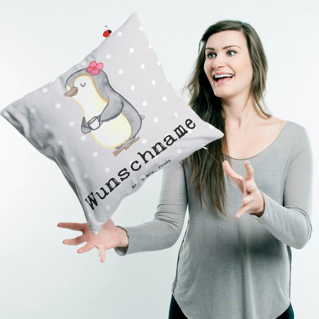 Personalised cushion penguin Best stepmom in the world for, thank you, gift, giving, birthday, birthday present, gift idea, souvenir, make you happy, gift tip, Step Mom Step Mom Step Mom Mommy Mother Mothers Day Mom Mom Daughter Son Thank You Thank You Best
