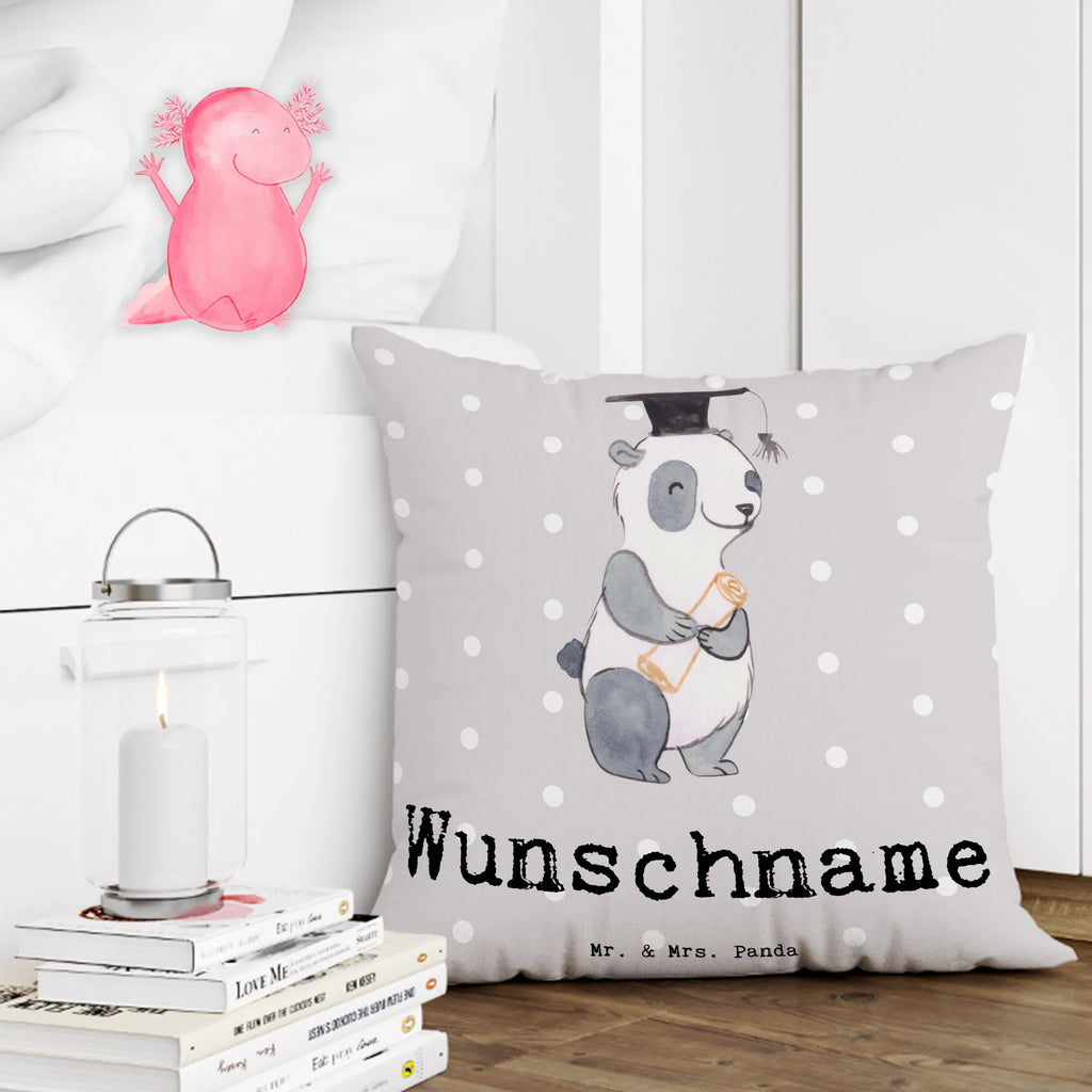 Personalised cushion penguin Best student in the world for, thank you, gift, giving, birthday, birthday present, gift idea, souvenir, make you happy, gift tip, model student, college, funny, graduation, university, students, fun, study, student, alumni, daughter