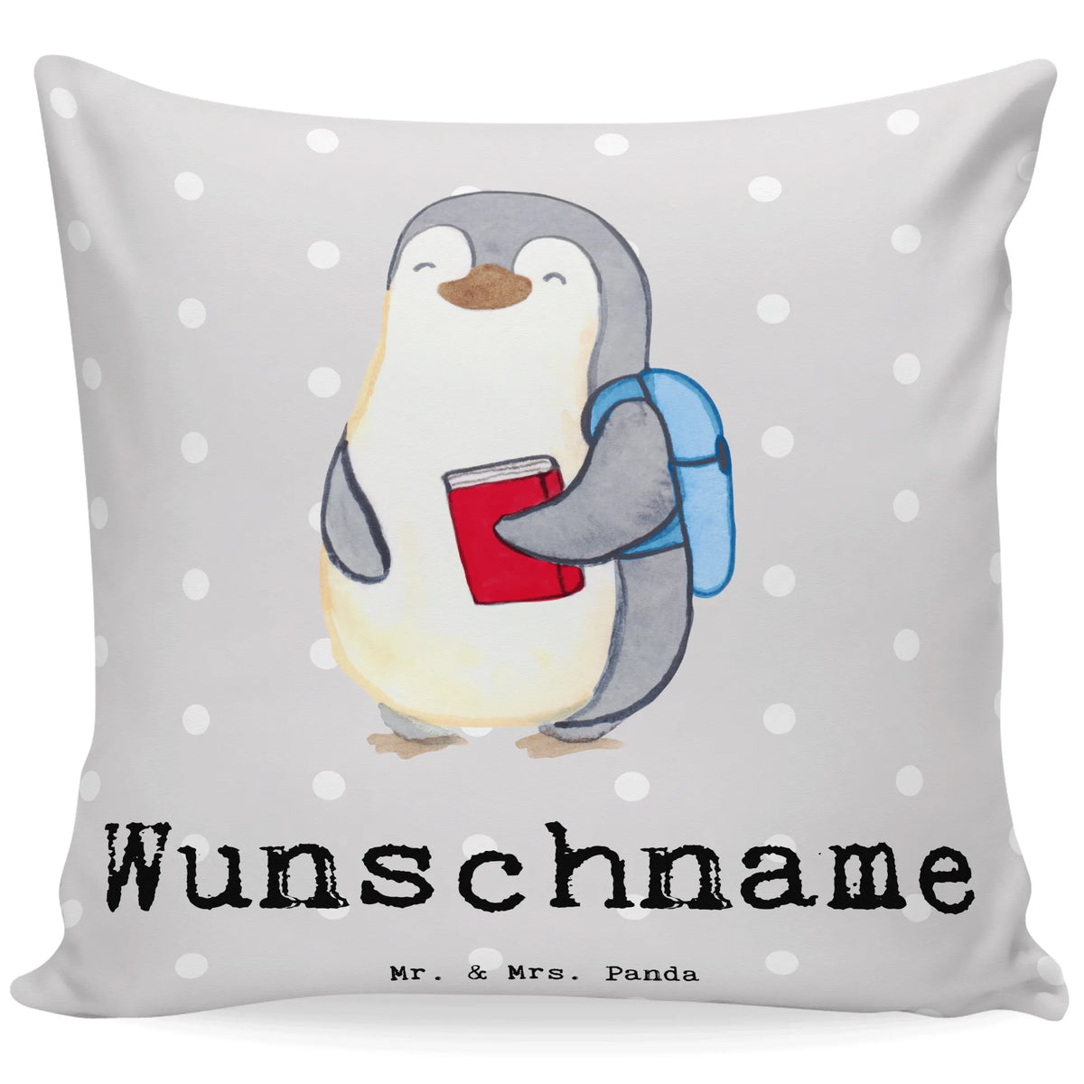 Personalised cushion penguin Best grandson in the world for, thank you, gift, giving, birthday, birthday present, gift idea, souvenir, make you happy, gift tip, child from daughter, christening, grandson, grandchild, child from son, grandpa, Grandson, grandma