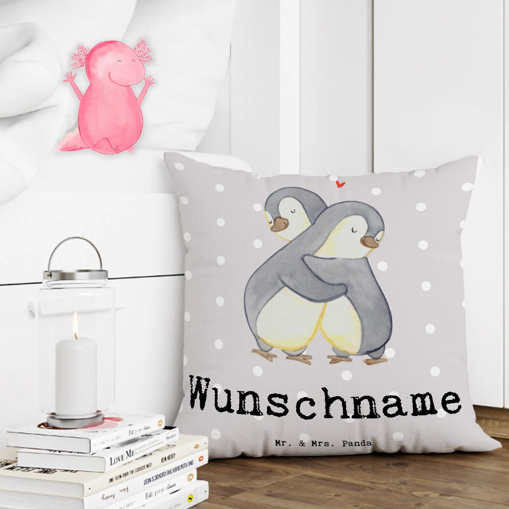 Personalised cushion penguin Best cuddle partner in the world for, thank you, gift, giving, birthday, birthday present, gift idea, souvenir, make you happy, gift tip, Wife, Spouse, In Love, Bed, Partner, Husband, Girlfriend, Cuddle, Life Partner, Boyfriend, Netflix, Wedding Anniversary, Love, Cuddle Partner