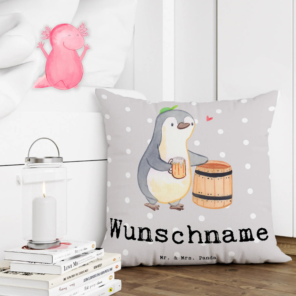 Personalised cushion penguin Best Favorite Friend in the World for, thank you, gift, giving, birthday, birthday present, gift idea, souvenir, make you happy, gift tip, Favorite friend, partner, best friend, heart, bae, favorite person, darling, love, friend