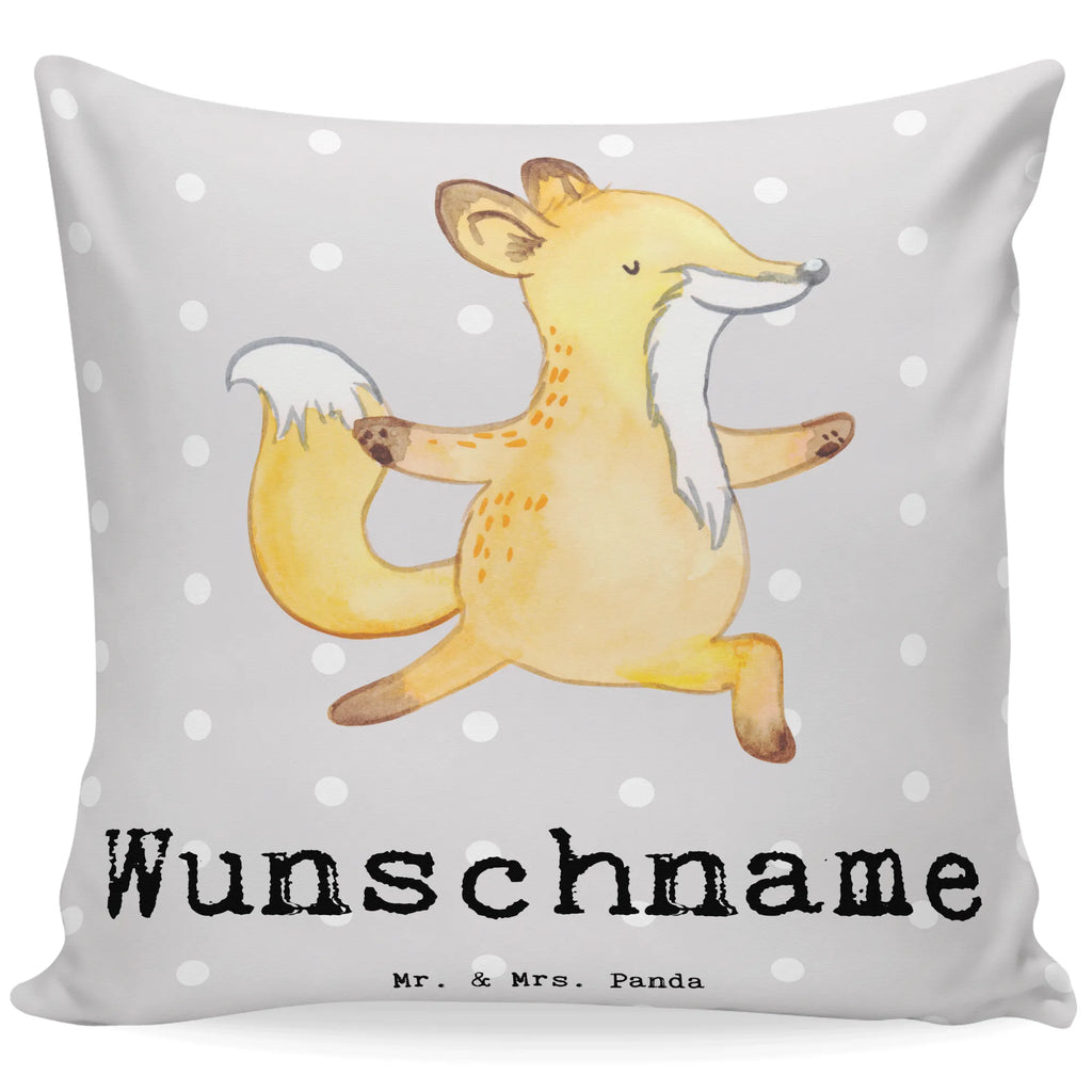 Personalisiertes Kissen Kinderyogalehrer mit Herz bedrucken, personalisiert, Kopfkissen, Name, Wunschname, Kissen, Beruf, Ausbildung, Jubiläum, Abschied, Rente, Kollege, Kollegin, Geschenk, Schenken, Arbeitskollege, Mitarbeiter, Firma, Danke, Dankeschön