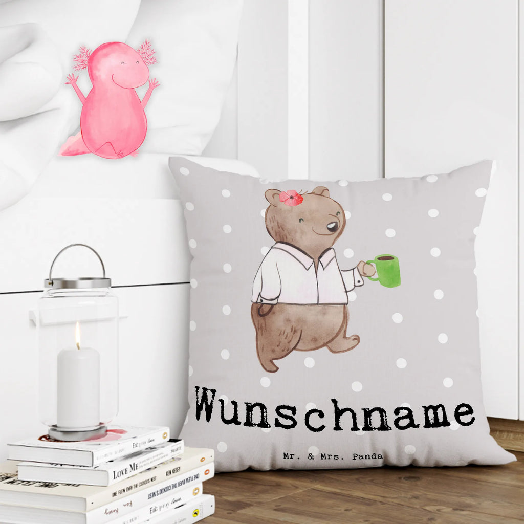 Personalizowana poduszka Urzędniczka serce Zawód, Wykształcenie, Jubileusz, Pożegnanie, Emerytura, Kolega, Koleżanka, Prezent, Dawać, Pracownik, Współpracownik, Firma, Dziękuję, Dziękuję bardzo