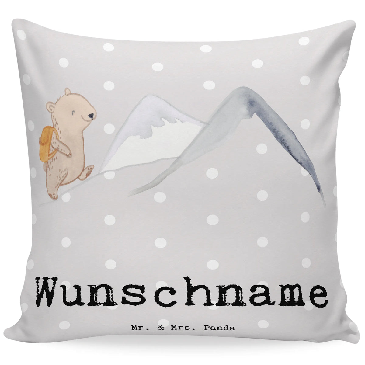 Personalizowana poduszka niedźwiedź Wspinaczka Prezent, Sport, Dyscyplina sportowa, Hobby, Darować, Dziękuję, Dzięki, Wyróżnienie, Wygrana, Sportowiec