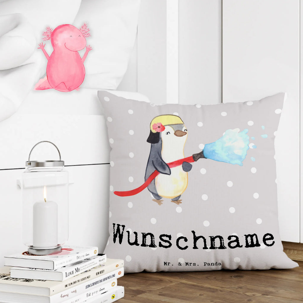 Personalizowana poduszka strażaczka Serce Zawód, Wykształcenie, Jubileusz, Pożegnanie, Emerytura, Kolega, Koleżanka, Prezent, Dawać, Pracownik, Współpracownik, Firma, Dziękuję, Dziękuję bardzo