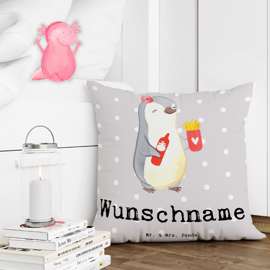 Personalised cushion female snack bar owner Heart gift, gift idea, best, farewell gift, passing exam, anniversary, retirement, promotion, job start, sayings, funny, profession