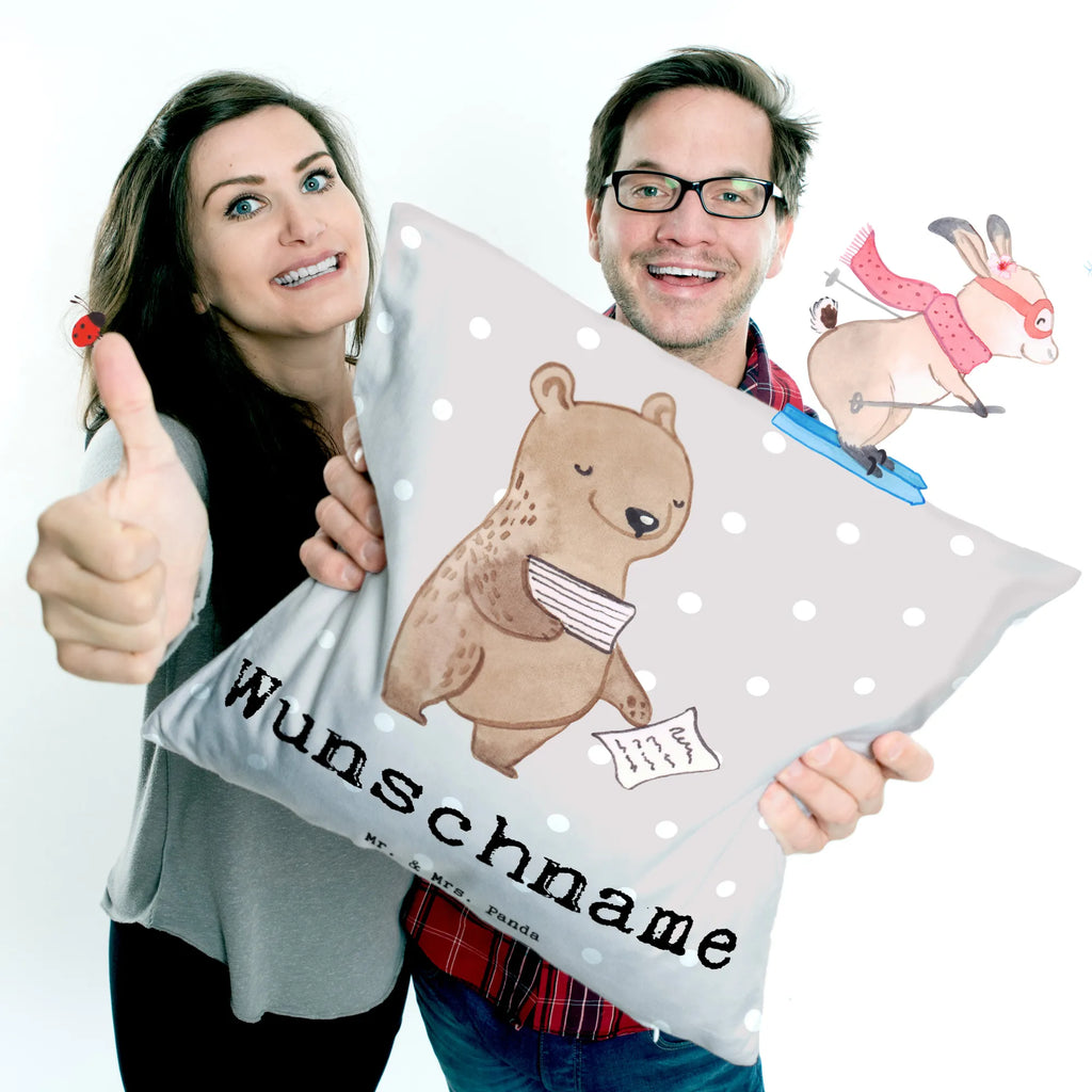 Personalizowana poduszka Syndyk serce Zawód, Wykształcenie, Jubileusz, Pożegnanie, Emerytura, Kolega, Koleżanka, Prezent, Dawać, Pracownik, Współpracownik, Firma, Dziękuję, Dziękuję bardzo