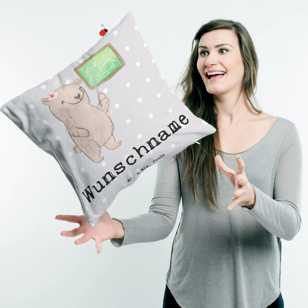 Personalised cushion female mathematician Heart gift, gift idea, best, farewell gift, passing exam, anniversary, retirement, promotion, job start, sayings, funny, profession