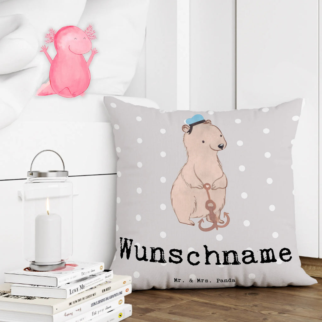 Personalised cushion sailor Heart gift, gift idea, best, farewell gift, passing exam, anniversary, retirement, promotion, job start, sayings, funny, profession