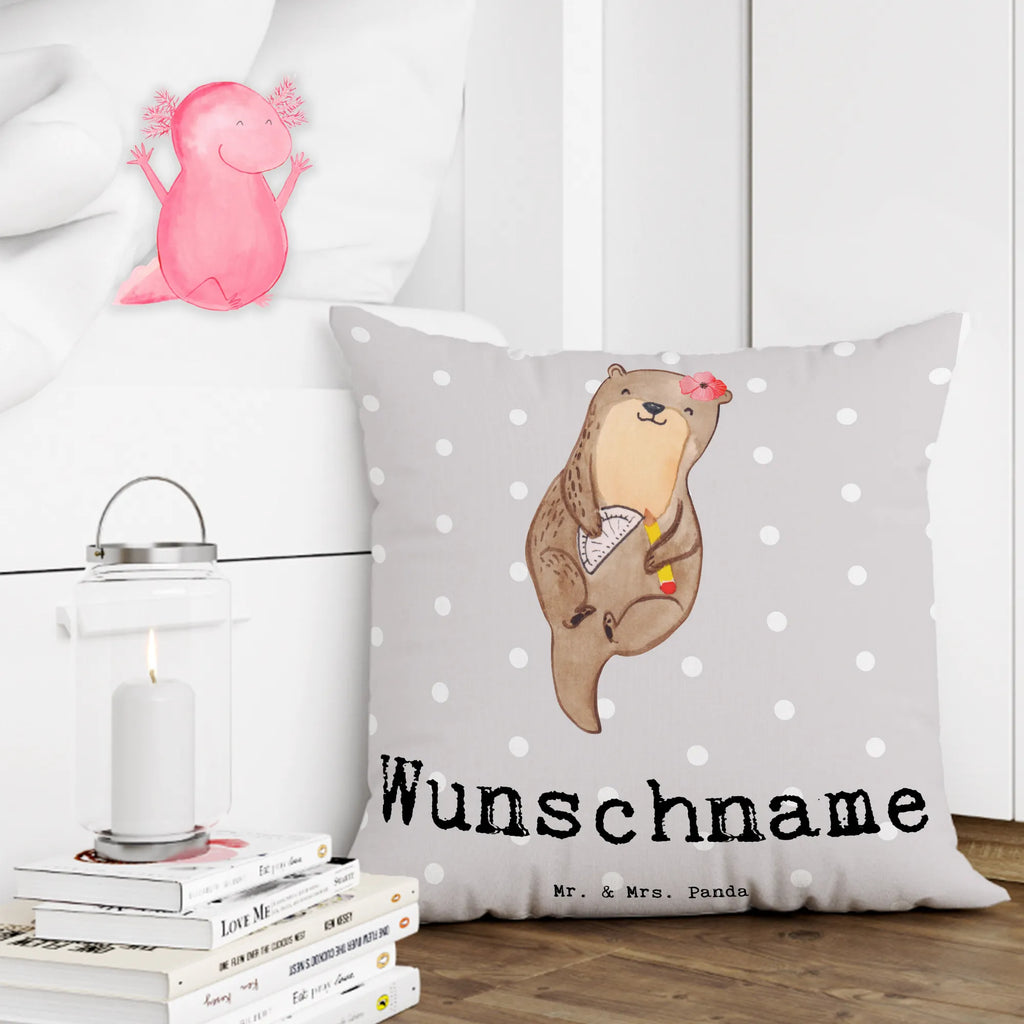 Personalised cushion Draftsperson heart gift, gift idea, best, farewell gift, passing exam, anniversary, retirement, promotion, job start, sayings, funny, profession